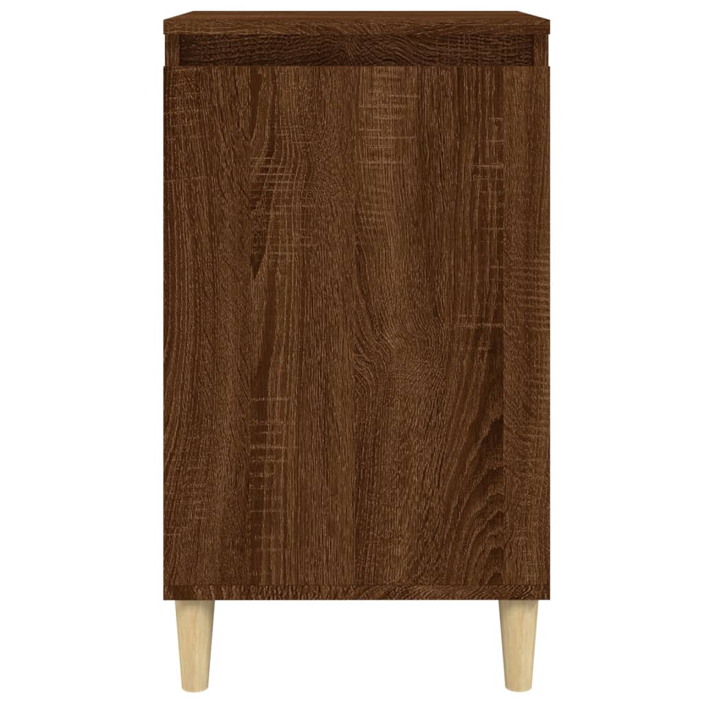 Comodini 2 pz Rovere Marrone 40x35x70 cm in Legno Multistrato