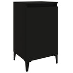 Comodini 2 pz Neri 40x35x70 cm in Legno Multistrato