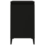 Comodini 2 pz Neri 40x35x70 cm in Legno Multistrato
