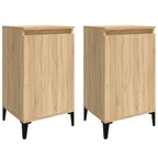 Comodini 2 pz Rovere Sonoma 40x35x70 cm in Legno Multistrato