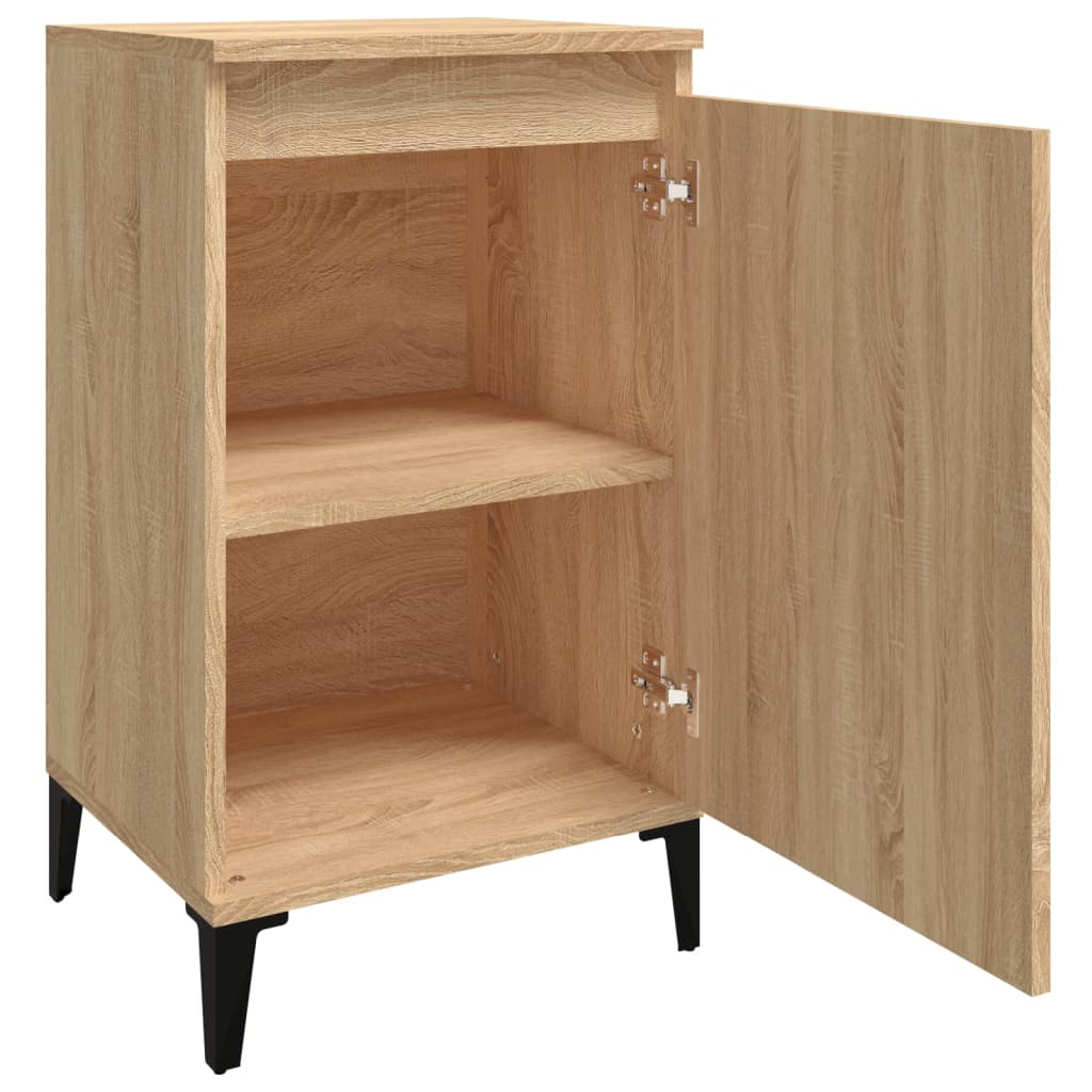 Comodini 2 pz Rovere Sonoma 40x35x70 cm in Legno Multistrato