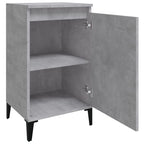 Comodini 2 pz Grigio Cemento 40x35x70 cm in Legno Multistrato