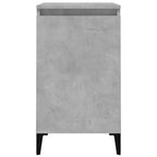 Comodini 2 pz Grigio Cemento 40x35x70 cm in Legno Multistrato