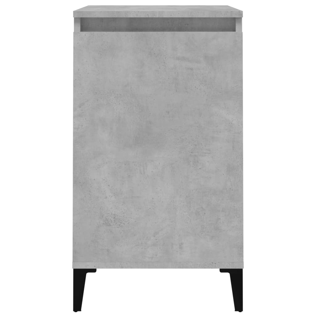 Comodini 2 pz Grigio Cemento 40x35x70 cm in Legno Multistrato