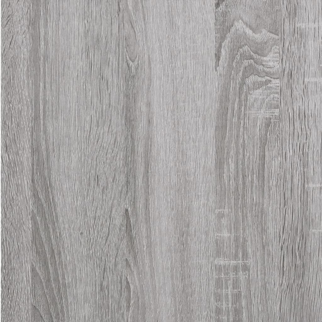 Comodino Grigio Sonoma 40x35x70 cm in Legno Multistrato