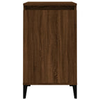 Comodini 2 pz Rovere Marrone 40x35x70 cm in Legno Multistrato