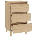 Comodino Rovere Sonoma 40x35x70 cm in Legno Multistrato