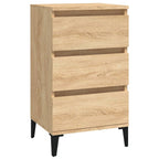 Comodino Rovere Sonoma 40x35x70 cm in Legno Multistrato
