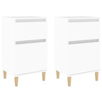 Comodini 2pz Bianchi 40x35x70 cm