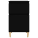 Comodino Nero 40x35x70 cm