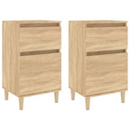 Comodini 2pz Rovere Sonoma 40x35x70 cm