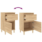 Comodini 2pz Rovere Sonoma 40x35x70 cm