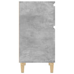 Comodini 2 pz Grigio Cemento 40x35x70 cm