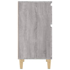 Comodini 2 pz Grigio Sonoma 40x35x70 cm