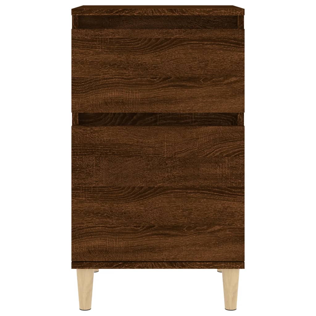 Comodini 2pz Rovere Marrone 40x35x70 cm
