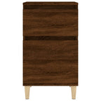 Comodini 2pz Rovere Marrone 40x35x70 cm