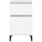 Comodini 2pz Bianchi 40x35x70 cm