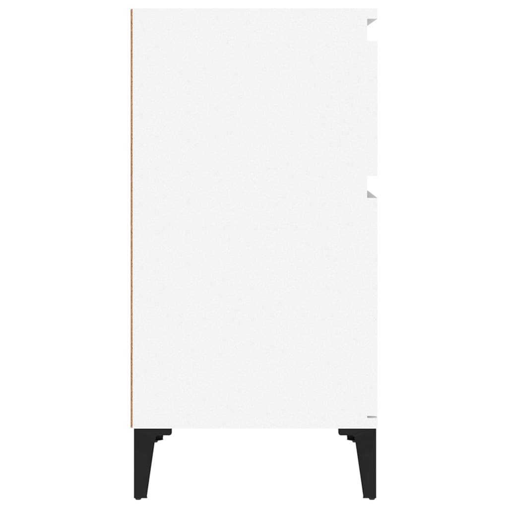 Comodini 2pz Bianchi 40x35x70 cm