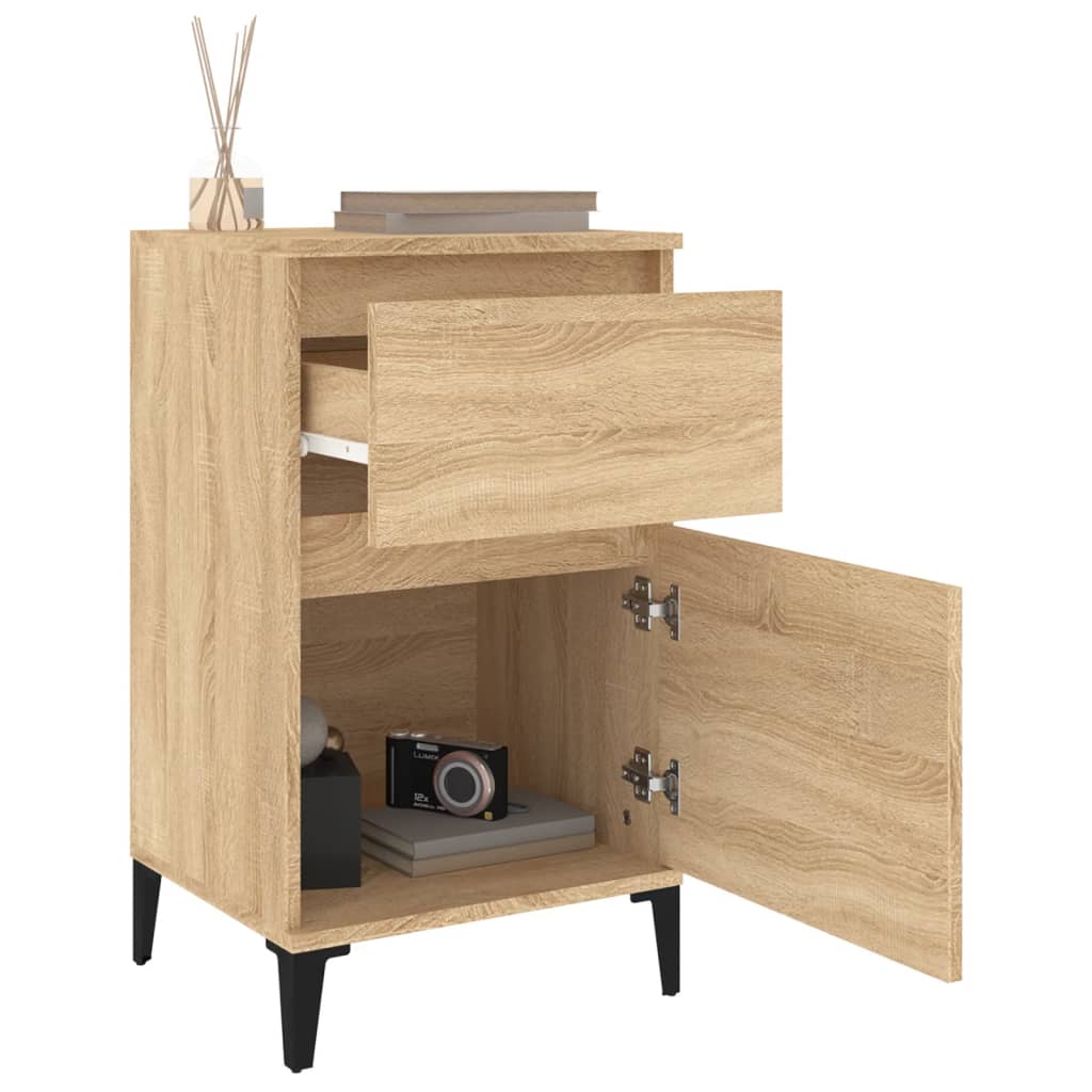 Comodini 2pz Rovere Sonoma 40x35x70 cm