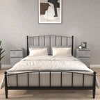 Comodini 2 pz Grigio Cemento 40x35x70 cm
