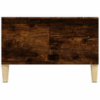 Tavolino da Salotto Rovere Fumo 55x55x36,5 cm Legno Multistrato