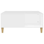 Tavolino da Salotto Bianco 80x80x36,5 cm in Legno Multistrato