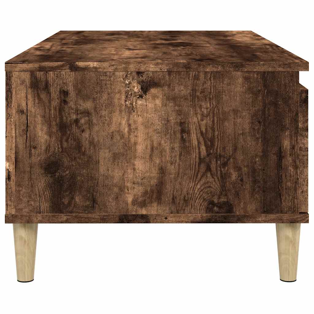 Tavolino da Salotto Rovere Fumo 90x50x36,5 cm Legno Multistrato