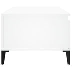Tavolino da Salotto Bianco 90x50x36,5 cm in Legno Multistrato