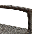 Sgabelli da Bar 2 pz in Polyrattan Marrone
