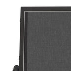 Sedia a Dondolo da Giardino Nera 61x76x87cm Textilene e Acciaio