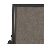Sedia a Dondolo Giardino Marrone 61x76x87cm Textilene e Acciaio
