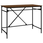 Scrivania Rovere Marrone 100x50x75 cm Legno Multistrato e Ferro