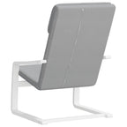 Sedia Relax Grigio Chiaro in Tessuto