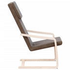 Sedia Relax Marrone Scuro in Tessuto