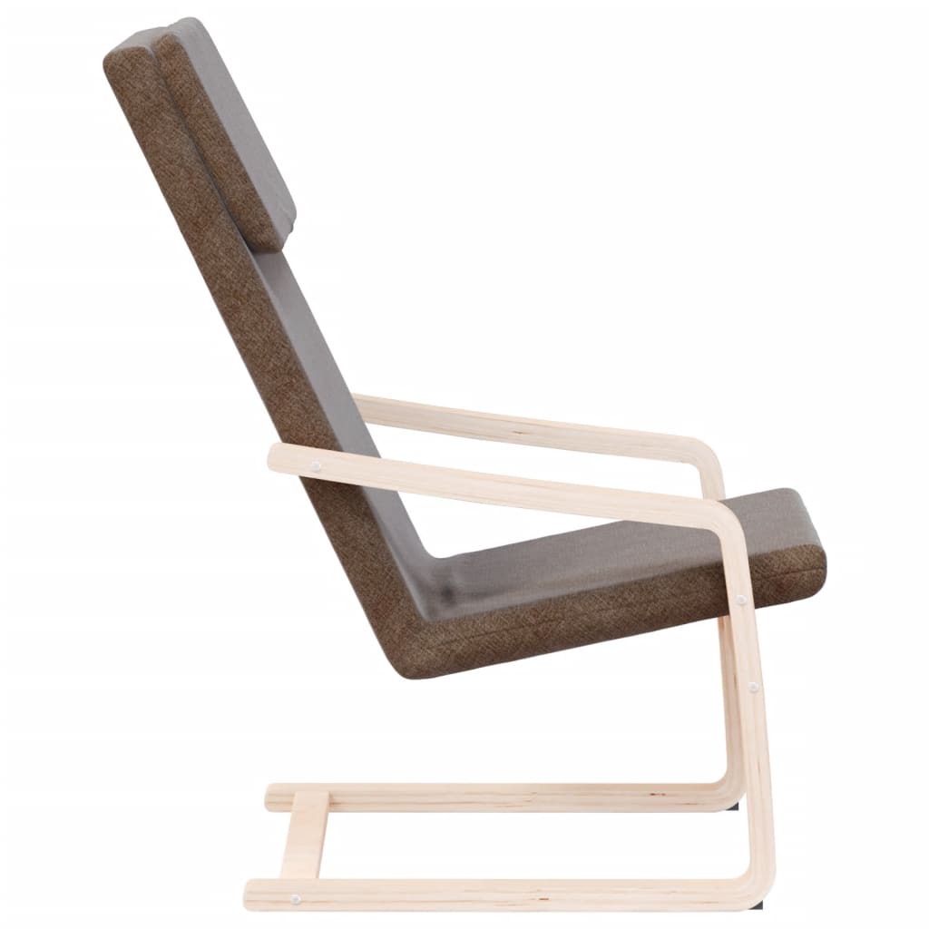Sedia Relax Marrone Scuro in Tessuto