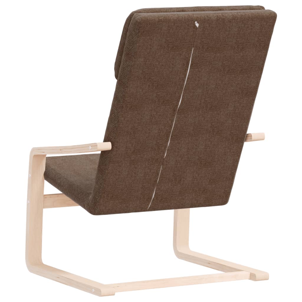 Sedia Relax Marrone Scuro in Tessuto