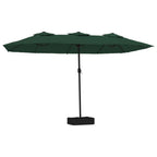 Ombrellone a Doppia Testa Verde 449x265 cm