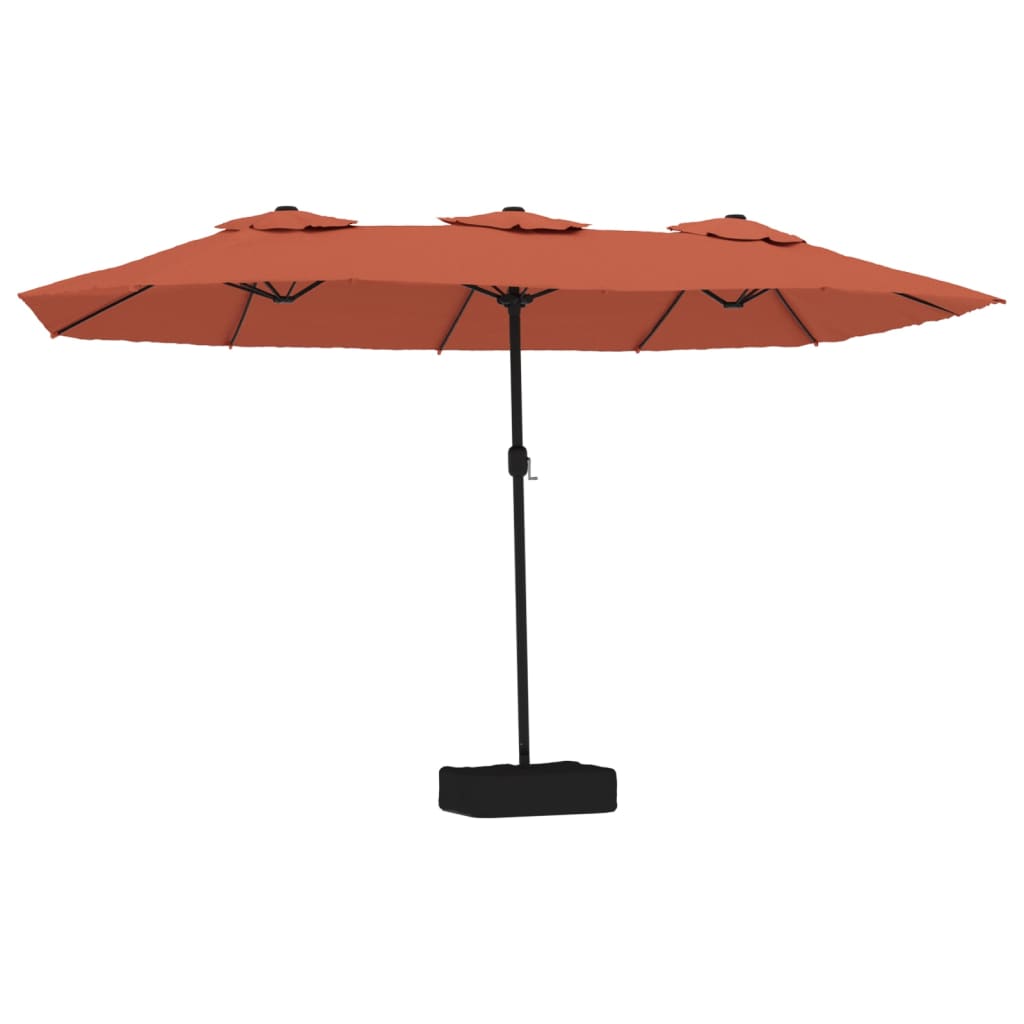 Ombrellone a Doppia Testa Terracotta 449x265 cm
