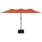 Ombrellone a Doppia Testa Terracotta 449x265 cm