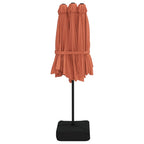 Ombrellone a Doppia Testa Terracotta 449x265 cm