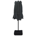 Ombrellone a Doppia Testa Nero 449x265 cm