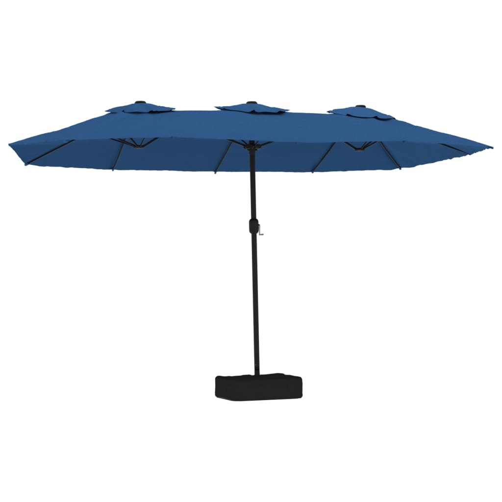 Ombrellone a Doppia Testa Azzurro 449x265 cm