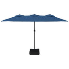 Ombrellone a Doppia Testa Azzurro 449x265 cm