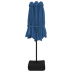 Ombrellone a Doppia Testa Azzurro 449x265 cm