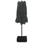 Ombrellone a Doppia Testa con LED Antracite 449x265 cm