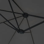 Ombrellone a Doppia Testa con LED Antracite 449x265 cm