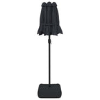Ombrellone a Doppia Testa Nero 316x145 cm