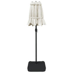 Ombrellone a Doppia Testa con LED Bianco Sabbia 316x145 cm