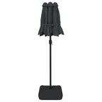 Ombrellone a Doppia Testa con LED Antracite 316x145 cm