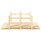 Ponte Giardino Ringhiere 150x67x56cm Legno Massello Abete Rosso
